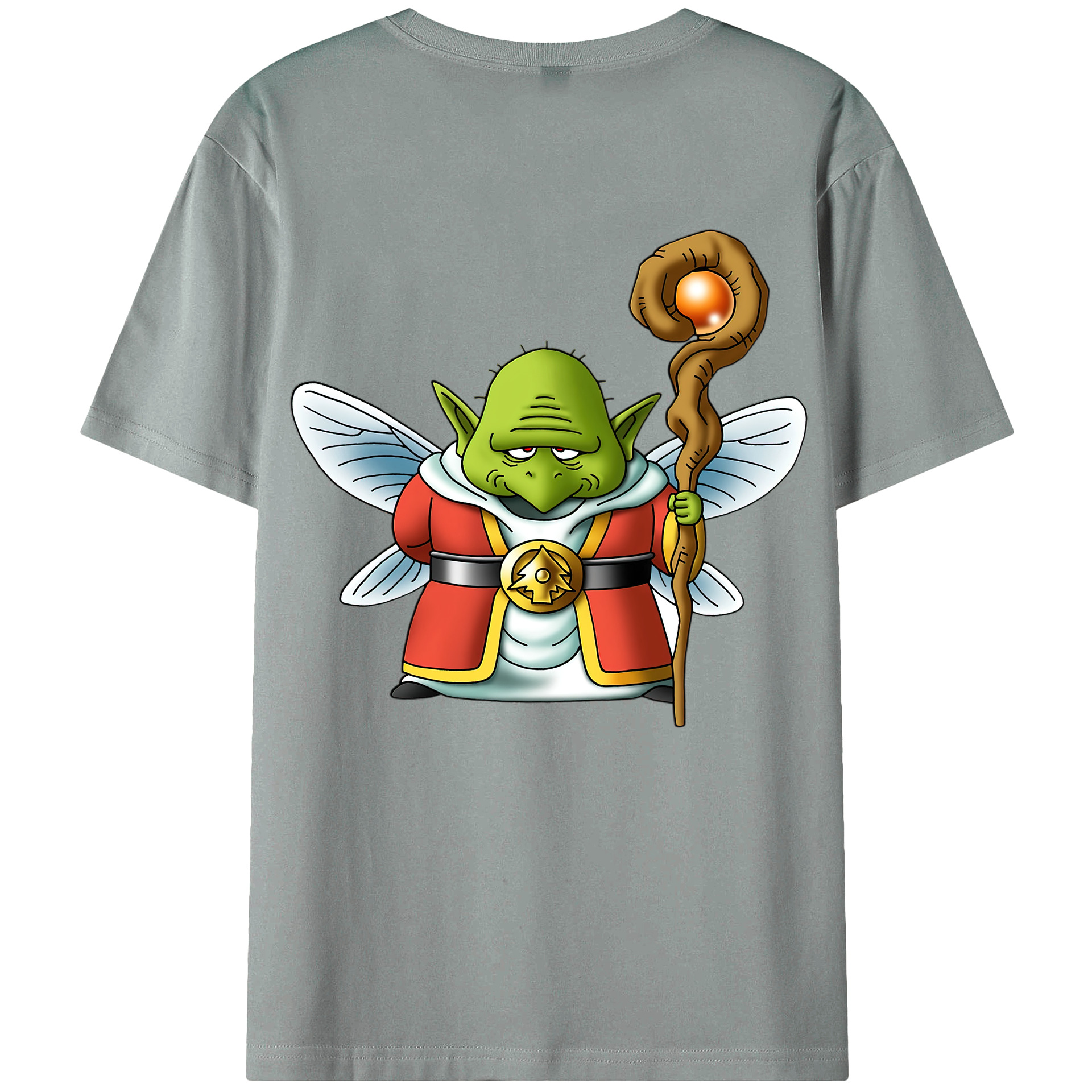 （画像用） ドラゴンクエスト Doragon Kuesuto Dragon Quest 綿100％ メンズ半袖Tシャツ（バックプリント） 通気性